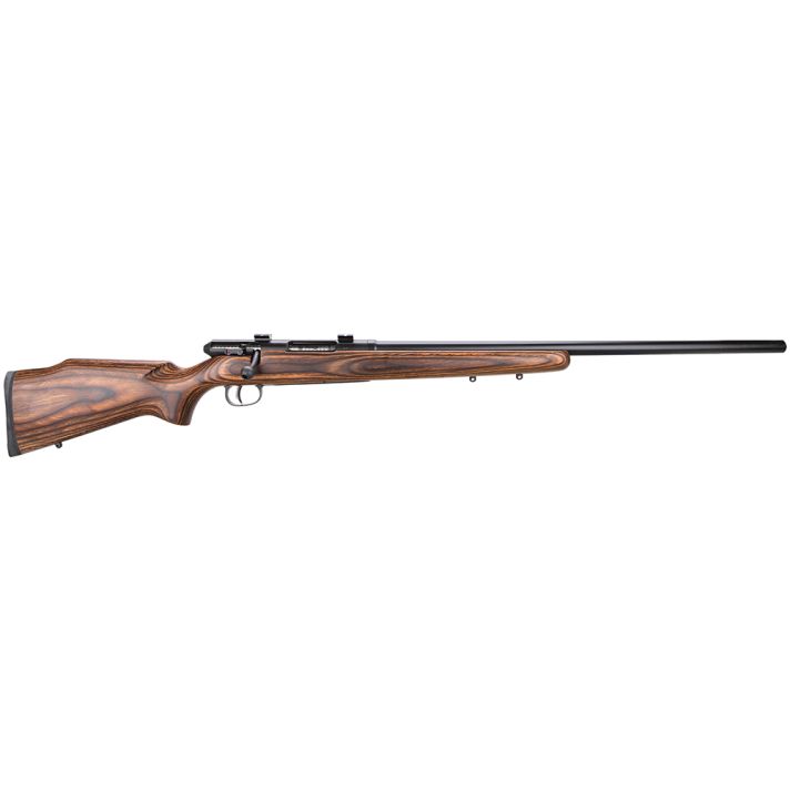 Savage Arms 19738 25 Lightweight Varminter 17 Hornet Caliber with 4+1 Capacity, 24" Barrel, Matte Black Metal Finish & Natural Brown Laminate Stock Right Hand (Full Size)