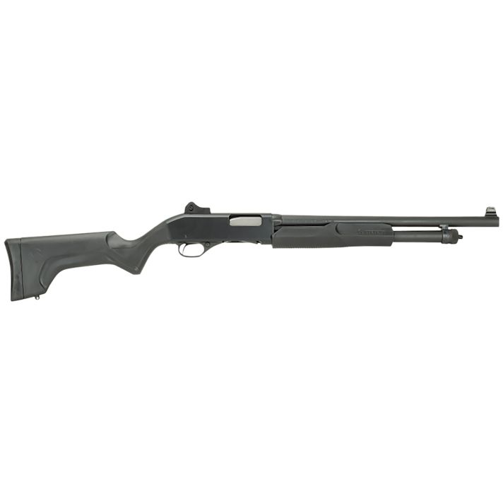 Stevens 19487 320 Security 12 Gauge 3" 5+1 18.50" Matte Black Carbon Steel Barrel, Matte Black Synthetic Stock, Ambidextrous, Ghost Ring Sight Includes Fixed Cylinder Bore Choke