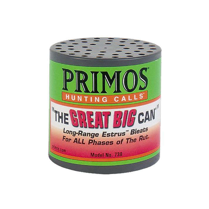Primos 738 The Great Big Can Doe Bleat Attracts Deer Green Plastic