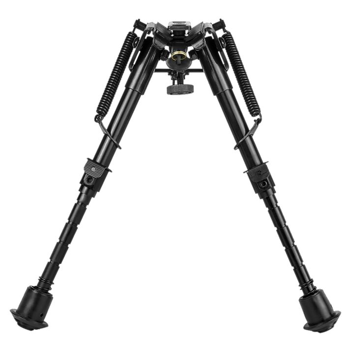 NcStar ABPGC2 Precision Grade Compact Notched Bipod 5.5-8" w/Notched Legs Aluminum/Steel Includes 3 Adapters