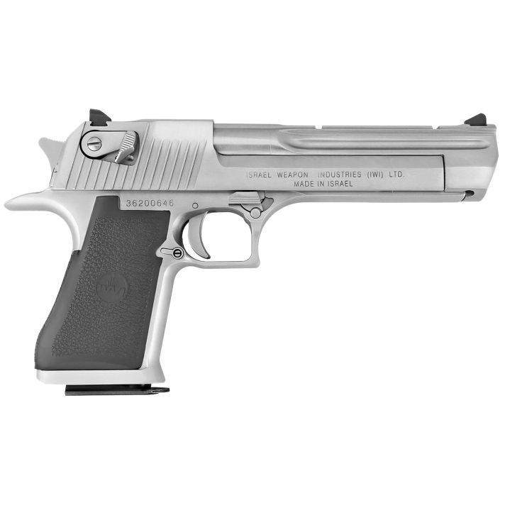 Magnum Research DE44CABC Desert Eagle Mark XIX *CA Compliant 44 Rem Mag 6" 8+1 Brushed Chrome Carbon Steel Frame & Cylinder Black Polymer Grip