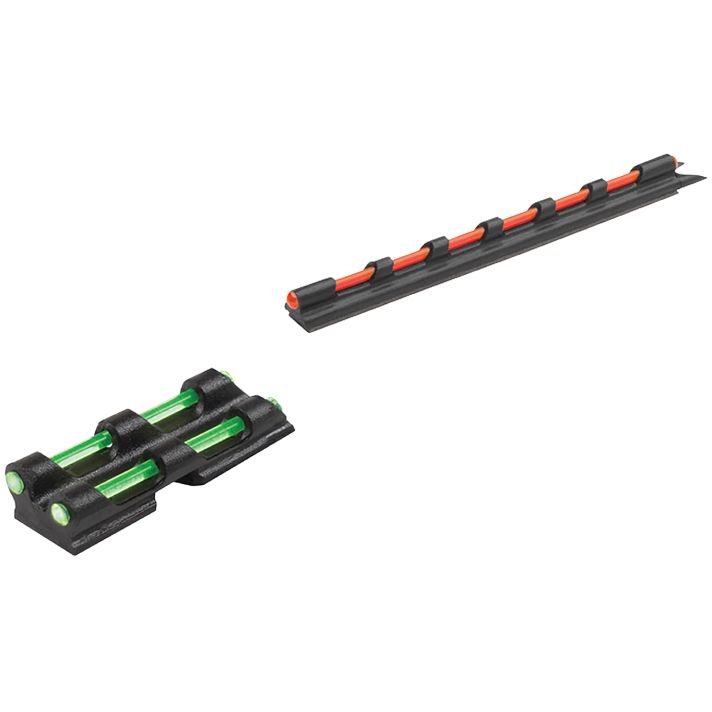 Truglo TG94 Gobble-DotUniversal Shotgun Green/Red Fiber Optic Green Fiber Optic Black