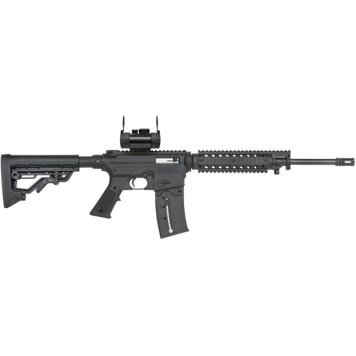 Mossberg 37234 715 Tactical Full Size 22 LR 25+1 16.25" Blued Steel Barrel, Black Picatinny Rail Receiver, Black A2 Adjustable Synthetic Stock, Black Polymer Grip, Red Dot 30mm, Right Hand