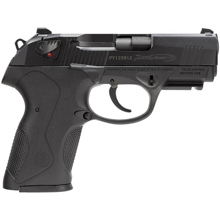 Beretta USA JXC4F21 Px4 Storm Compact 40S&W 12+1, 3.27" Black Steel Barrel, Black Bruniton Serrated Steel Slide, Black Polymer Frame w/Picatinny Rail & Interchangeable Backstrap Grip, Ambidextrous