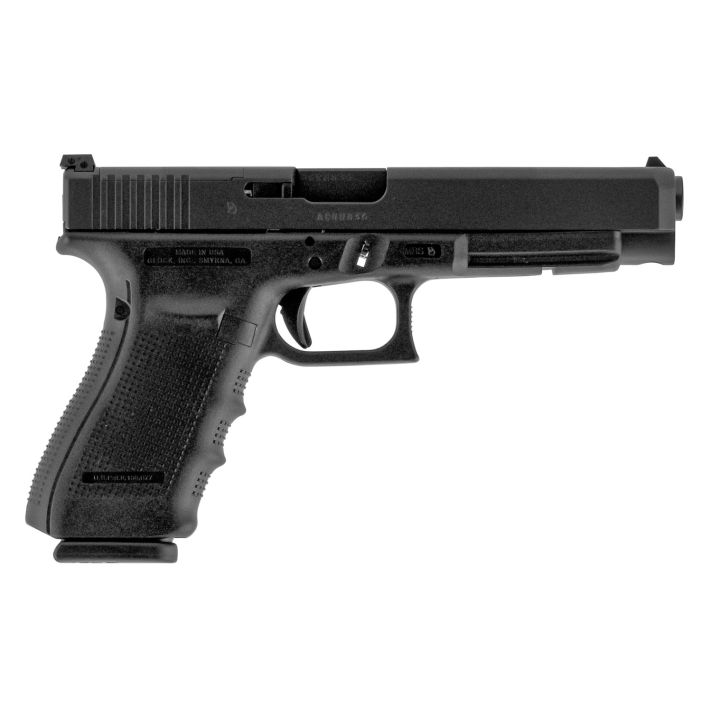 Glock UG4130103MOS G41 Gen4 Competition MOS 45 ACP 13+1 5.31" Black Steel Barrel, Matte Black MOS Cut/Serrated Steel Slide, Black Polymer Frame w/Picatinny Rail, USA Made