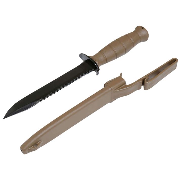 Glock KDO39179 Field7" Fixed Clip Point Plain/Saw Black High Carbon Steel Blade/FDE Textured Trimond Polymer Handle Clamshell Packaging