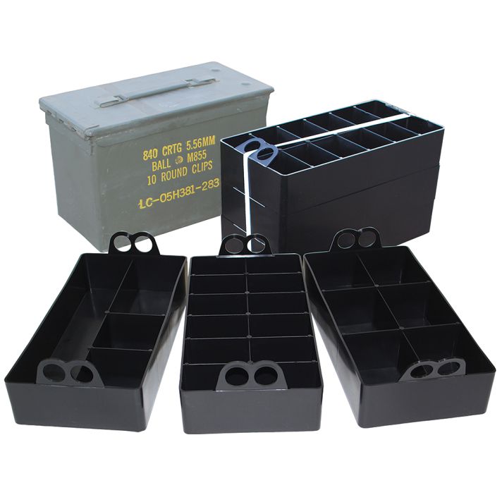 MTM Case-Gard ACO Ammo Can Organizer InsertBlack Polypropylene