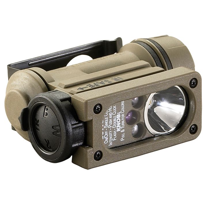 Streamlight 14514 Sidewinder Compact IICoyote 1.5/1.8/4.5/55 LumensWhite/Red/Blue/Infrared C4 LED