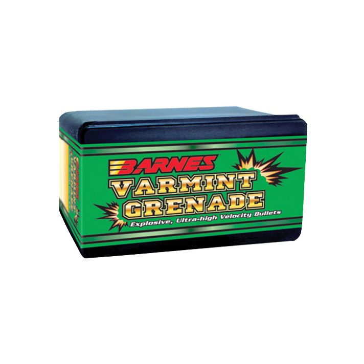 Barnes Bullets 30170 Varmint Grenade Ultra High Velocity 22Hornet 30gr Flat Base Hollow Point 100/Box