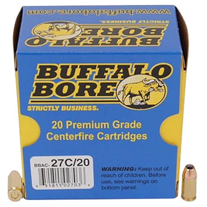 Buffalo Bore Ammunition 27C20 Personal Defense Strictly Business 380ACP +P 90gr Jacketed Hollow Point 20 Per Box/12 Case