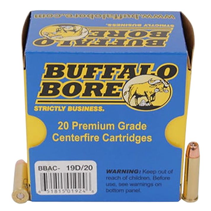 Buffalo Bore Ammunition 19D20 Heavy Strictly Business 357Mag 125gr Jacket Hollow Point 20 Per Box/12 Case