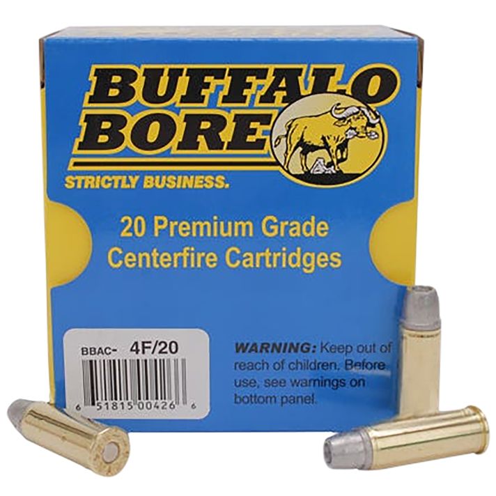 Buffalo Bore Ammunition 4F20 Deer Grenade Strictly Business 44Rem Mag +P 240gr Gas Checked Hollow Point 20 Per Box/12 Case