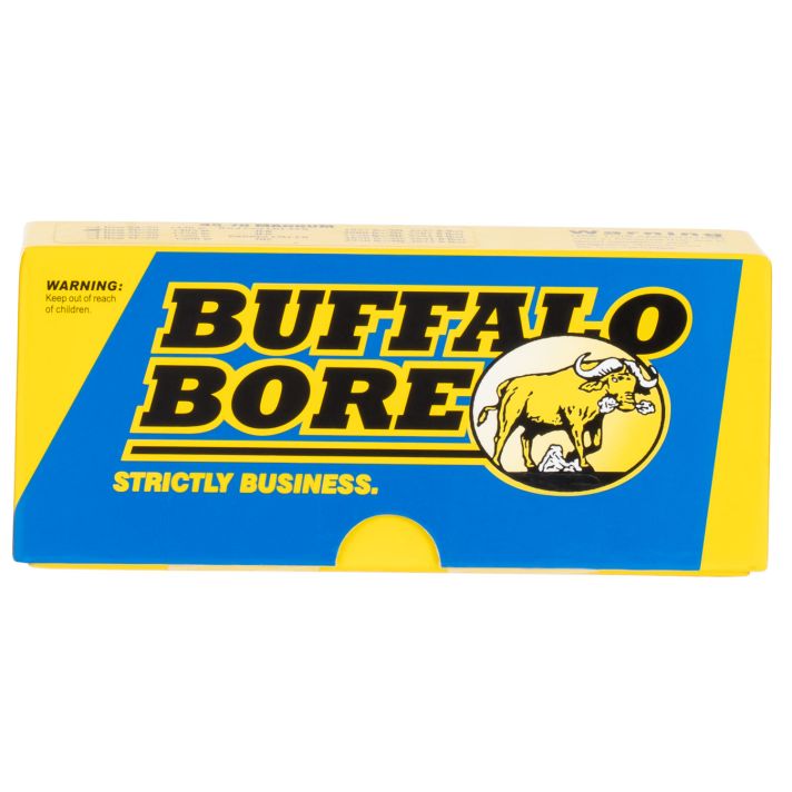 Buffalo Bore Ammunition 8B20 Lever Gun Strictly Business 45-70Gov 405gr Semi Jacketed Flat Point 20 Per Box/12 Case