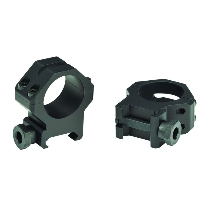 Weaver Mounts 48361 Four-Hole Skeleton RingsMatte Black 1" High