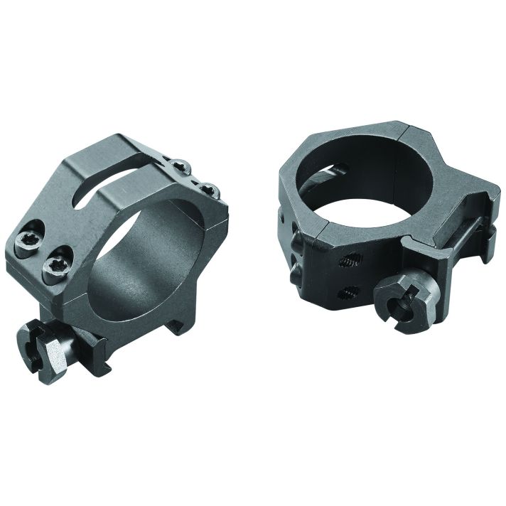 Weaver Mounts 48364 Four-Hole Skeleton RingsMatte Black 30mm Low