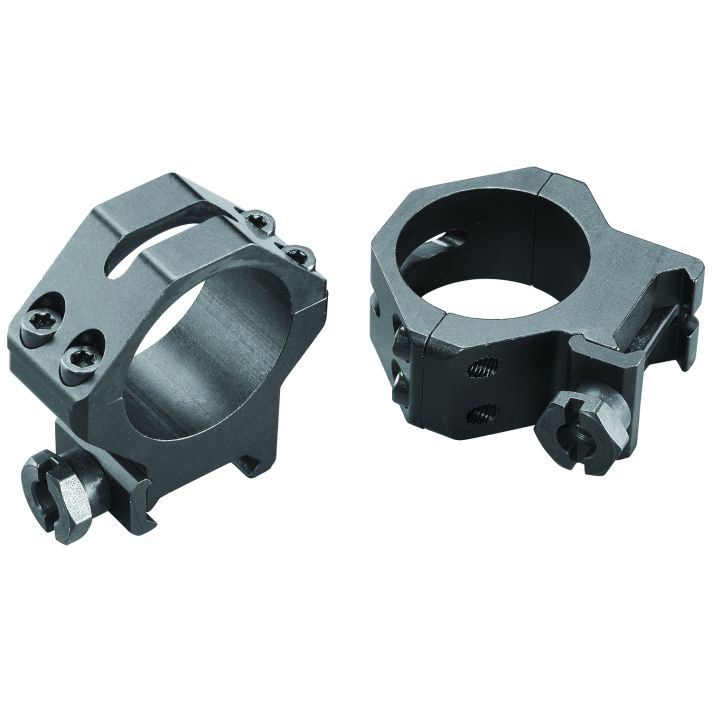 Weaver Mounts 48365 Four-Hole Skeleton RingsMatte Black 30mm Medium
