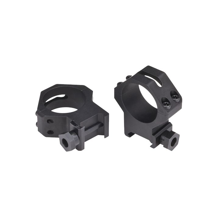 Weaver Mounts 48366 Four-Hole Skeleton RingsMatte Black 30mm High
