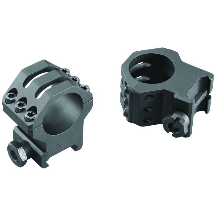 Weaver Mounts 99690 Six-Hole Picatinny RingsMatte Black 1" Extra High