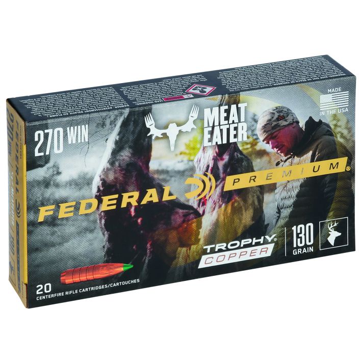 Federal P270TC1 Premium270Win 130gr Trophy Copper 20 Per Box/10 Case