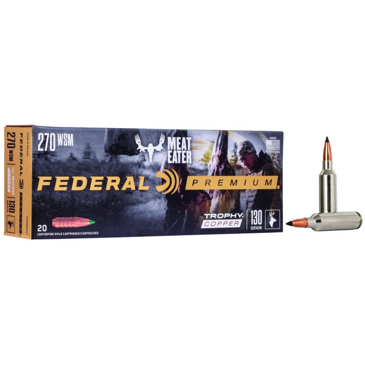 Federal P270WSMTC1 Premium270WSM 130gr Trophy Copper 20 Per Box/10 Case
