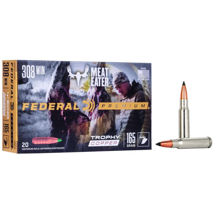 Federal P308TC2 Premium308Win 165gr Trophy Copper 20 Per Box/10 Case