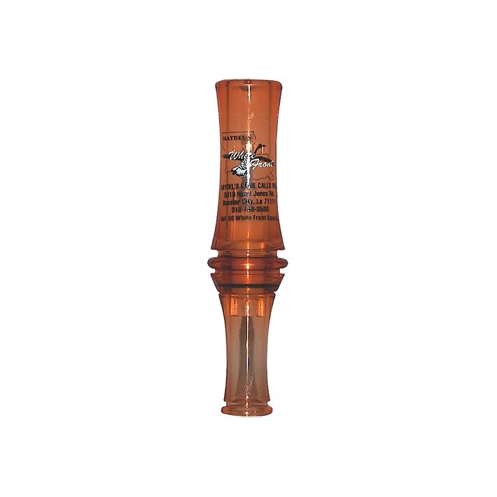 Haydel's Game Calls WF00 White FrontOpen Call Specklebelly Sounds Attracts Geese Brown Acrylic