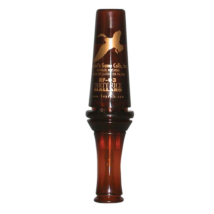 Haydel's Game Calls RF03 Dirty RiceOpen Call Double Reed Mallard Sounds Attracts Ducks Brown Plastic
