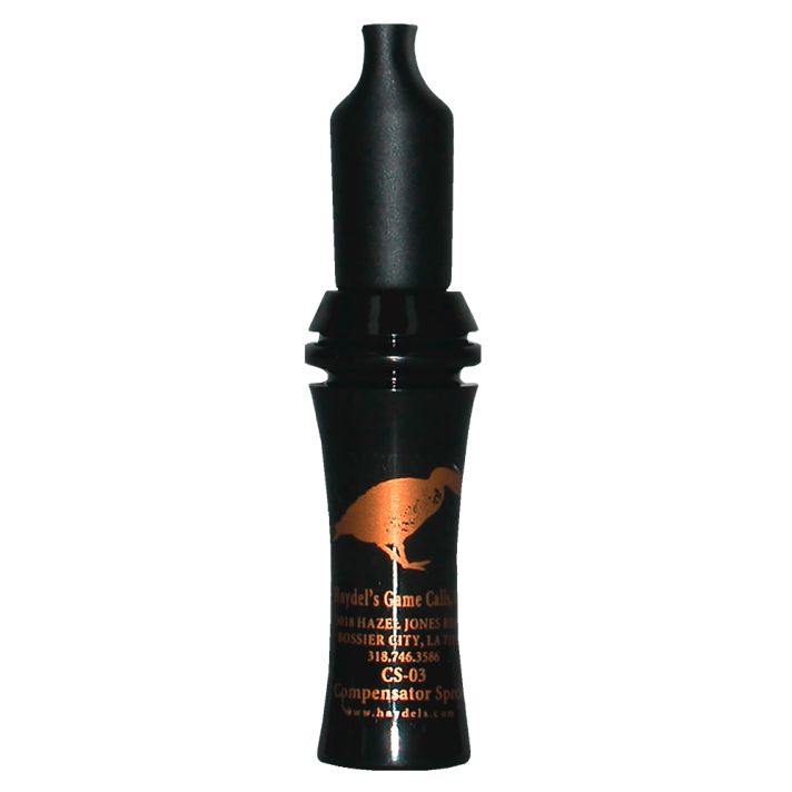Haydel's Game Calls CS03 CompensatorOpen Call Specklebelly Sounds Attracts Geese Black Acrylic