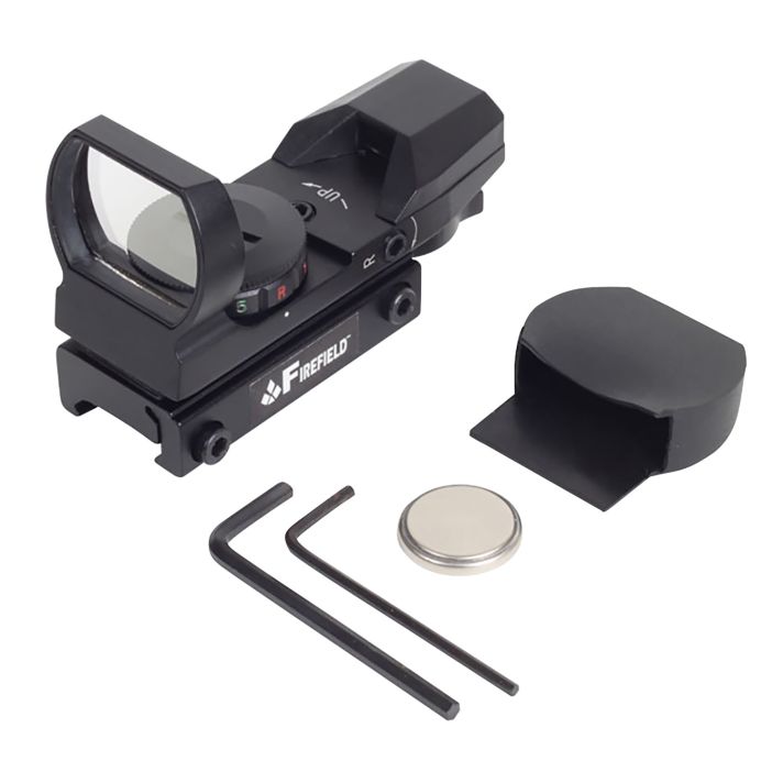 Firefield FF13004 Multi Red & Green Reflex SightBlack 1x 33 mm x 24 mm 1 MOA Dot/5 MOA Dot Multi Reticle