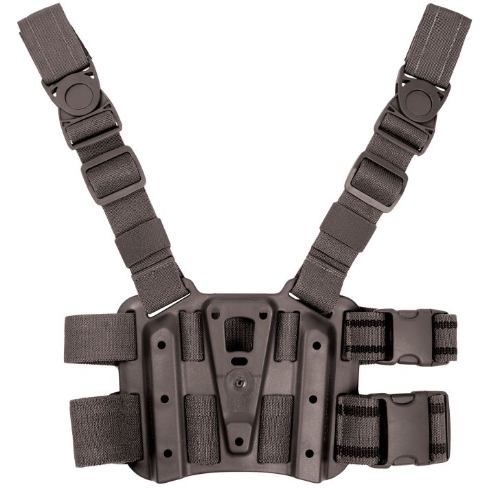Blackhawk 432000PBK Tactical Holster Platform Black Carbon Fiber Leg Mount Fits Blackhawk Concealment/Duty Holsters
