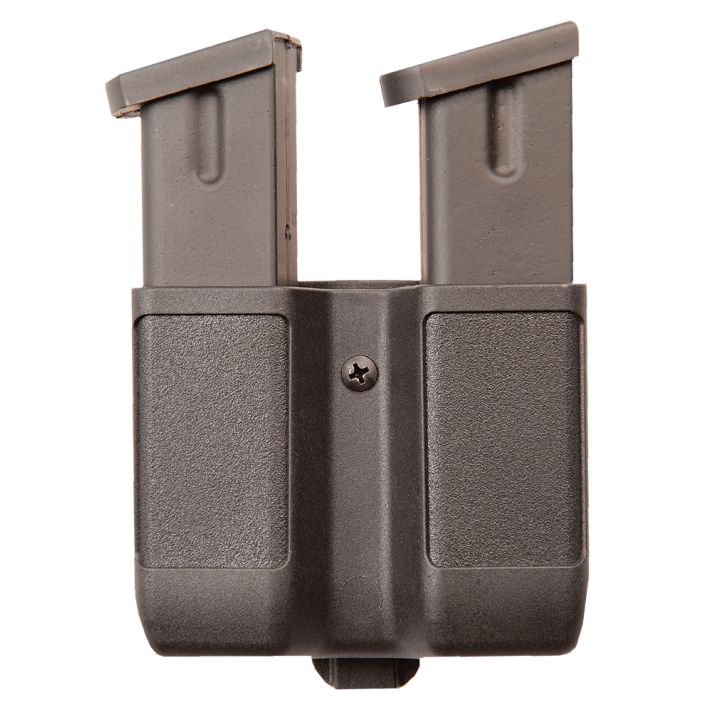 Blackhawk 410610PBK Double Mag CaseBlack Polymer Belt Clip Compatible w/ Double Stack 9mm/10mm/40/45/357