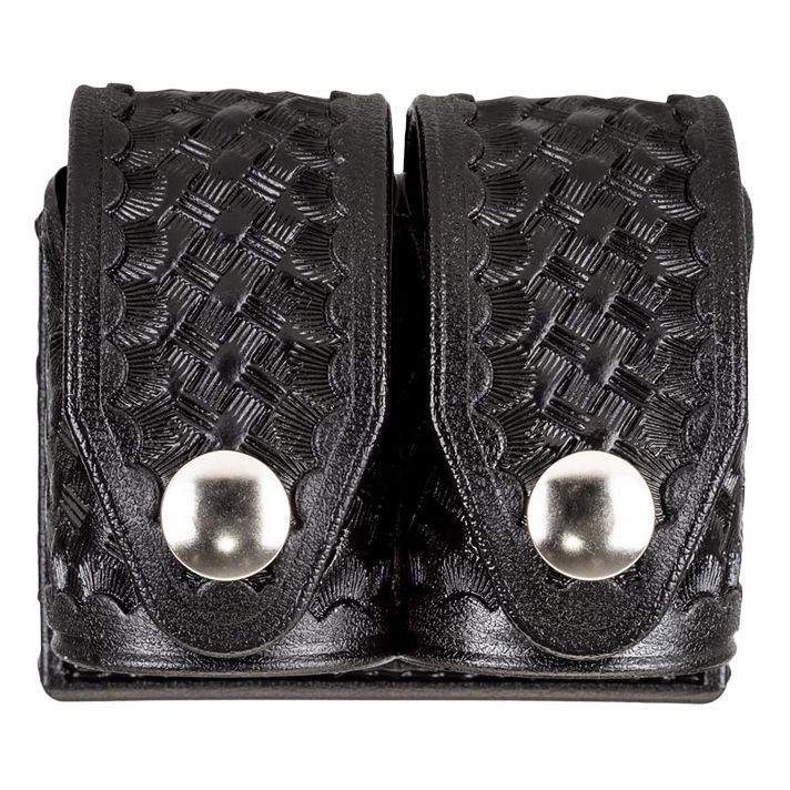 HKS 203BMBN SpeedLoader CaseDouble Medium Black Hytrel Belt Loop Belts 2.25" Wide