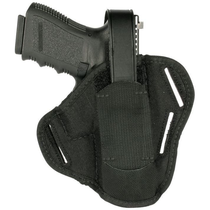 Blackhawk 40PC06BK PancakeOWB Size 06 Black Cordura Nylon Belt Slide Fits Med/Large Semi Autos Fits 3.25-3.75" Barrel Ambidextrous