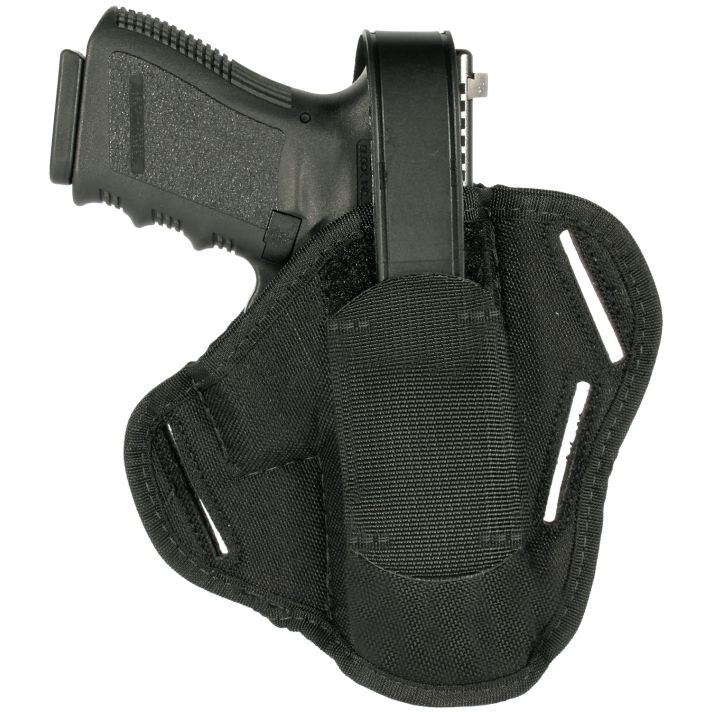 Blackhawk 40CP01BK PancakeOWB Size Cordura Nylon Black Nylon Belt Slide Fits Medium Frame Auto .32/.380 Fits 3-4" Barrel Ambidextrous