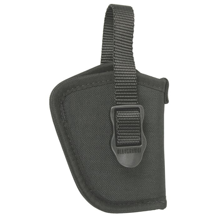 Blackhawk 73NH09BKL HipOWB Size 09 Black Cordura Nylon Belt Slide Fits Small Frame 5rd Revolver with Hammer Spur Fits 2" Barrel Left Hand