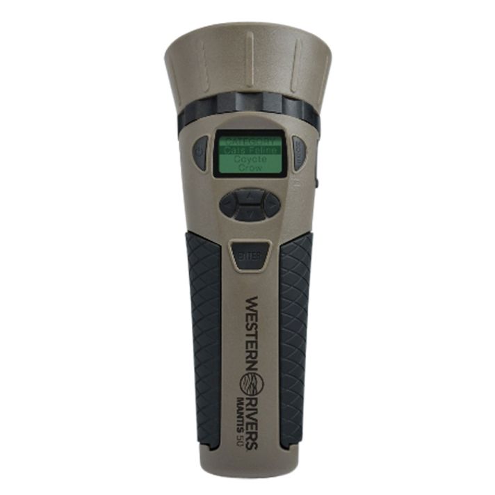 Western Rivers GC50 Mantis 50 Electronic Call Multiple Sounds Attracts Predators Brown Polymer