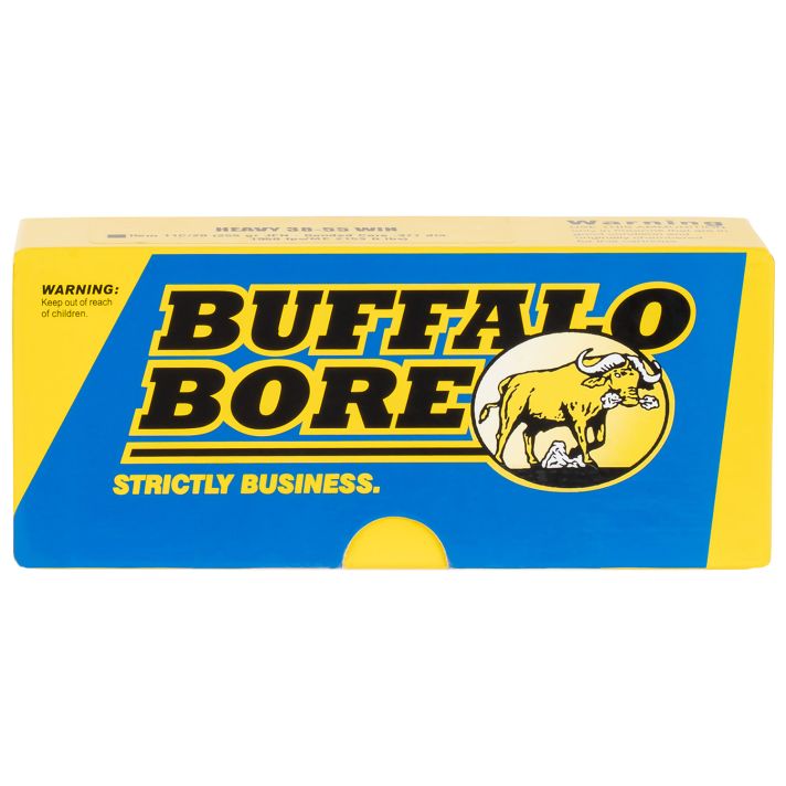 Buffalo Bore Ammunition 11C20 Heavy Strictly Business 38-55Win 255gr Semi Jacketed Flat Point 20 Per Box/12 Case