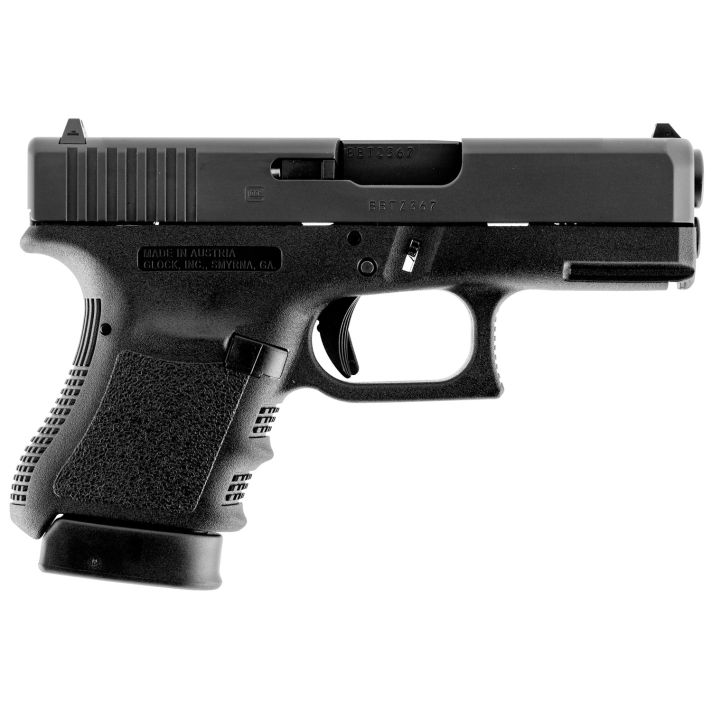 Glock PI3650201FGR G36 Gen3 Sub-Compact 45 ACP 6+1 3.78" Polygonal Rifled Barrel, Matte Black Serrated Slide, Black Polymer Frame w/Picatinny Rail, Black Textured Finger Grooved Polymer Grip