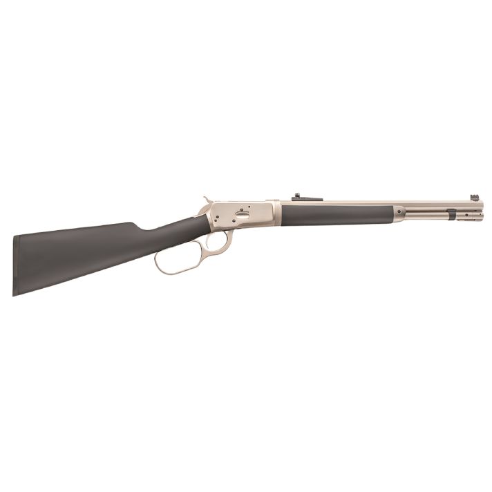 Taylors & Company 220110 1892 Alaskan Take-Down 44 Rem Mag Caliber with 10+1 Capacity, 20" Barrel, Matte Chrome Metal Finish & SoftTouch Black Synthetic Stock Right Hand (Full Size)