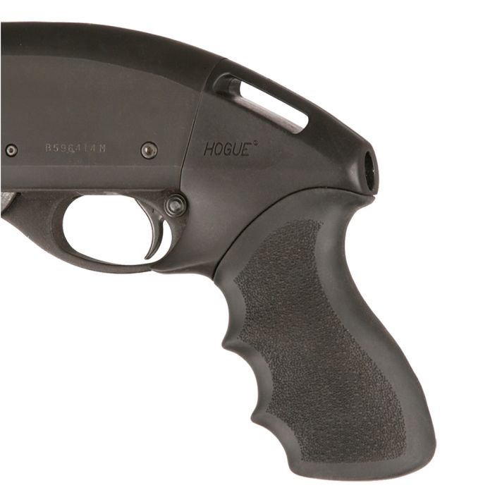 Hogue 08714 TamerBlack Rubber Pistol Grip with Finger Grooves for Remington 870