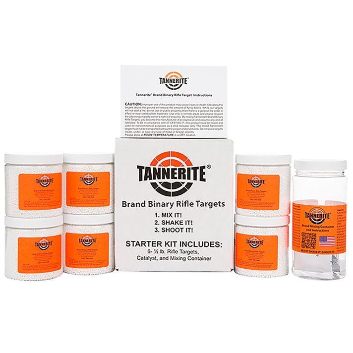 Tannerite STR Starter KitImpact Enhancement Explosion White Vapor Centerfire Rifle Firearm 0.50 lb 24 Targets