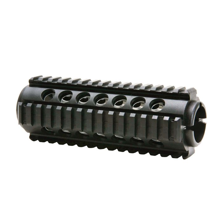 ProMag PM242 Quad Rail Handguard 2-Piece Polymer w/Aluminum Heat Shield Insert Black AR-15 Carbine