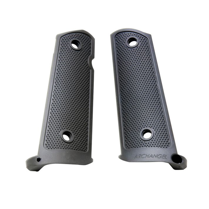 Archangel AA108 Grip PanelsMade of Aluminum With Black Anodized Diamond Checkering Finish for 1911 Government