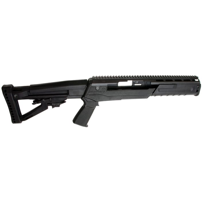 Archangel AA1430 Sparta Conversion Stock Black Synthetic 4 Position Collapsible with Pistol Grip for Ruger Mini-14, Mini Thirty