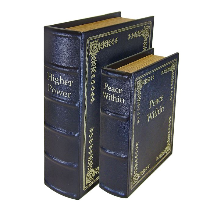 Peace Keeper DB2BLK Diversion Book SetFront Panel Entry Black Wood Holds 2 Handguns