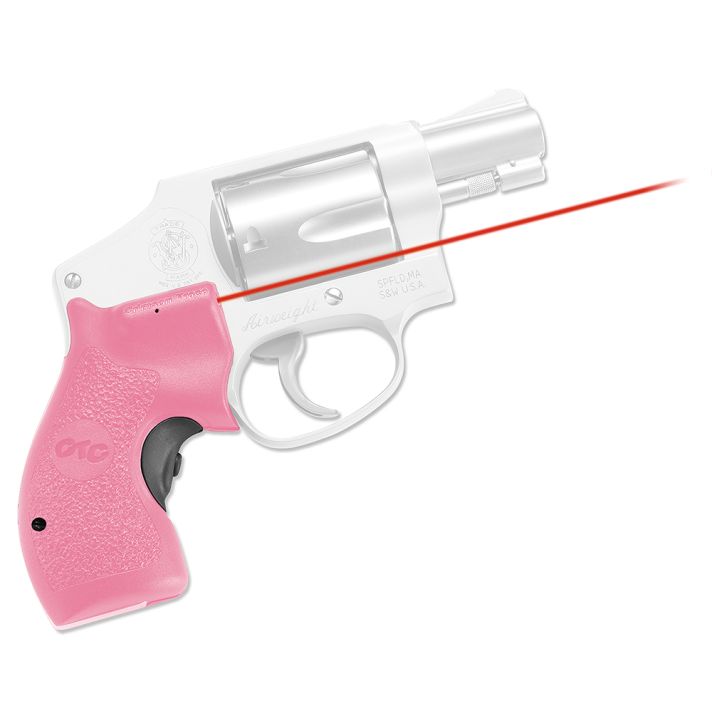 Crimson Trace 01-3480-1 LG-105 Pink LasergripsRed Laser Smith & Wesson J-Frame Round Butt