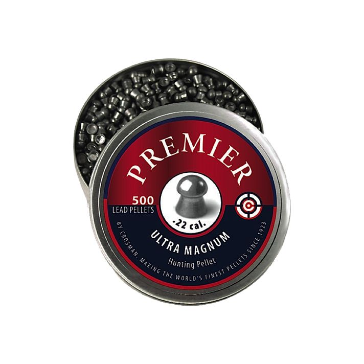 Crosman LDP22 Premier Ultra Magnum 22 Lead Domed Pellet 500/Tin