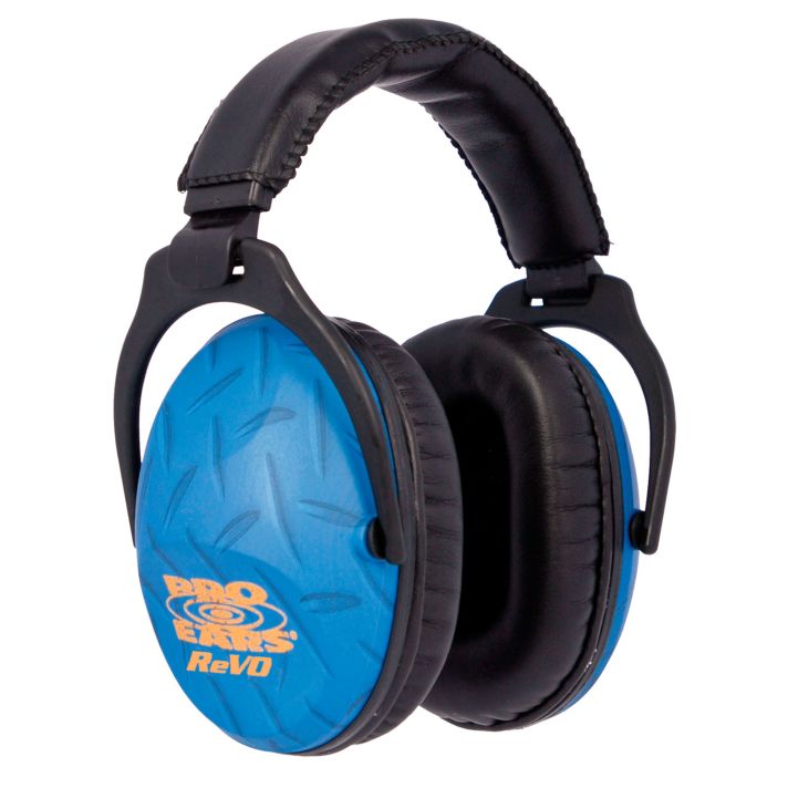 Pro Ears PE26UY010 ReVO Passive Muff 26 dB Over the Head Black w/Blue Diamond Plate Pattern Youth 1 Pair