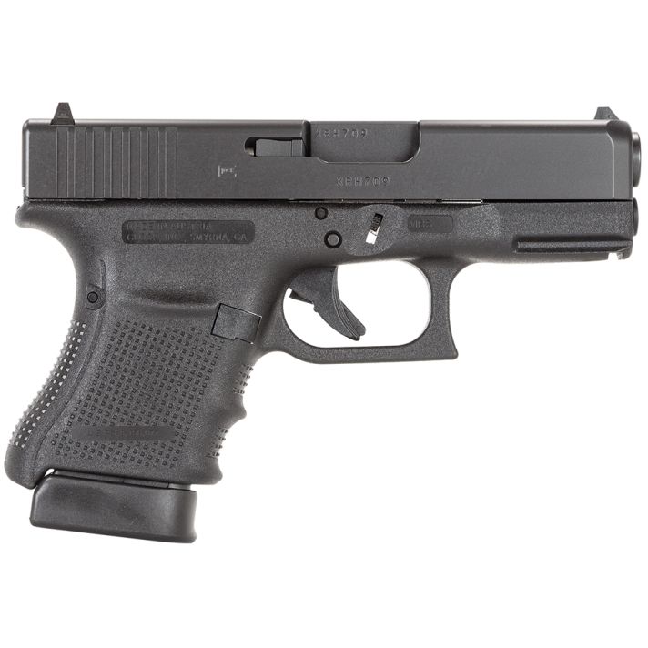 Glock PG3050201 G30 Gen4 Subcompact 45 ACP3.78" Barrel 10+1, Black Frame & Slide, Finger Grooved Rough Texture Grip, Modular Backstrap, Reversible Mag. Catch, Safe Action Trigger