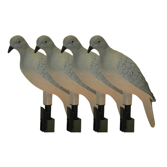 Mojo Outdoors HW9004 Clip OnDove Species Natural Plastic 4 Per Pack